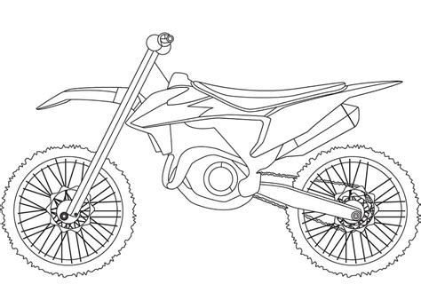 dirt bike  coloring page  printable coloring pages  kids