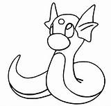 Pokemon Dratini Coloring Pages Dragonair Para Colorear Dragonite Pokémon Drawings Sketch Template Mega Sword sketch template