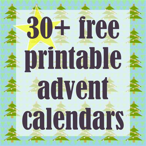 printable diy advent calendars ausdruckbare adventskalender
