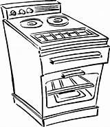 Coloring Stove Oven Clipart Drawing Pages Line Microwave Clip Truck Template Tow Drawings Household Getdrawings Library Cliparts sketch template