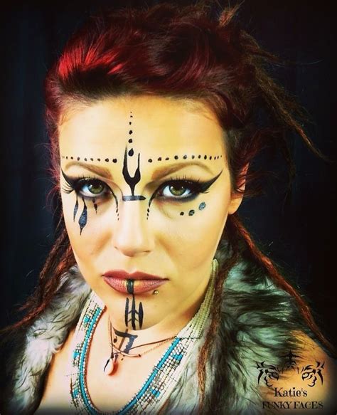 Viking Girl Make Up Tribal Makeup Viking Makeup