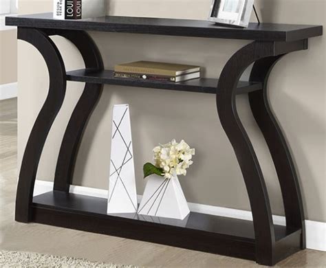 Monarch Specialties I 2445 Cappuccino Hall Console Accent Table Ample