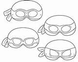 Mask Ninja Turtle Printable Masks Template Turtles Coloring Superhero Mutant Teenage Ninjas Cartoon Party Para Imprimir Tmnt Google Etsy Drawing sketch template