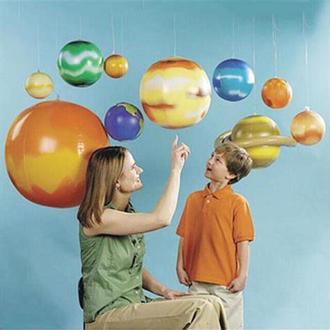 inflatable solar system imitation planets learning science balloons