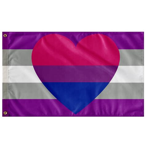 Greysexual Biromantic Pride Wall Flag Single Reverse Etsy