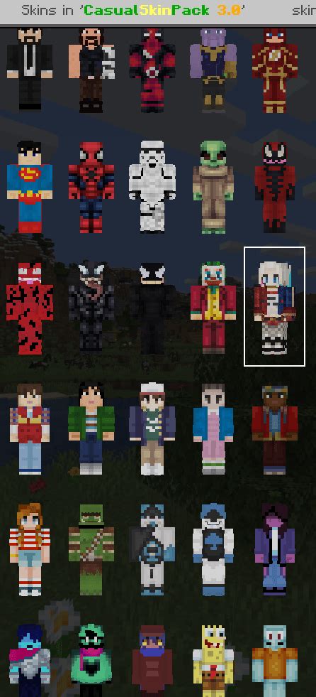 casual skin pack  big update minecraft skins mcbedrock forum