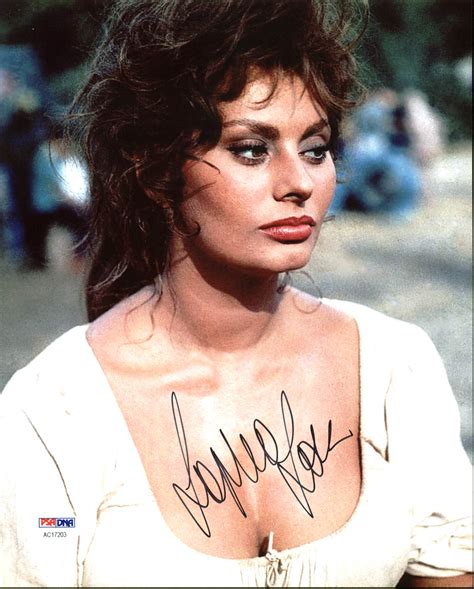 119 99 Sophia Loren Sexy Authentic Signed 8x10 Photo Autographed Psa