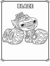 Blaze Pages Coloring Monster Machines Printable Crusher Truck sketch template