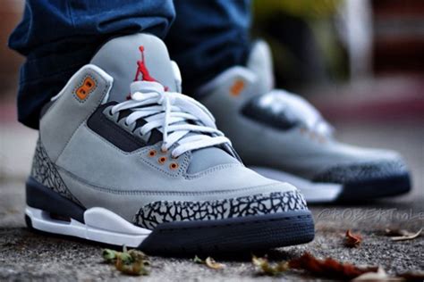 air jordan 3 “cool grey” hot kicks sneakers