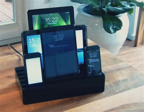 dock charger helps users charge multiple devices