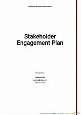 Stakeholder Engagement sketch template