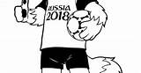 Zabivaka Colorir sketch template