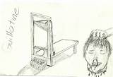 Guillotine Beheaded sketch template