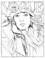 Vogue Colorier Coloring Fashion Pages Paris Choose Board sketch template
