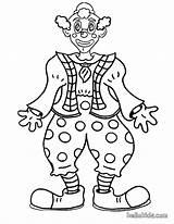 Clown Coloring Pages Printable Circus Face Print Clowns Creepy Hellokids Smiling Kids Color Scary Colouring Cartoon Happy Popular Coloringhome Adult sketch template