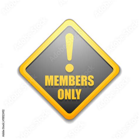 members  sign stock image  royalty  vector files  fotoliacom pic