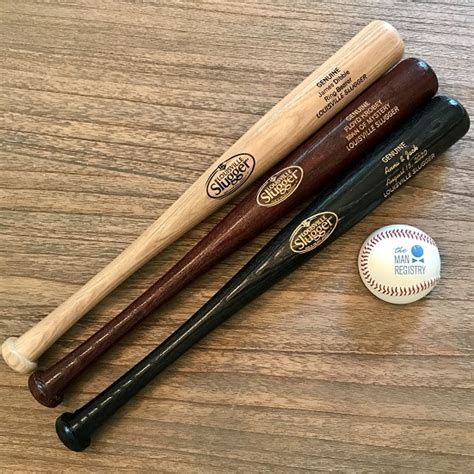 personalized louisville slugger  mini baseball bat  man registry