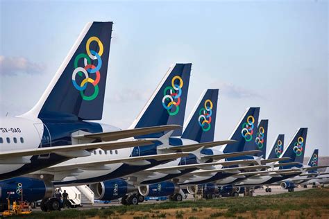 olympic air airbus  lr sx oao   fleet mates  parked