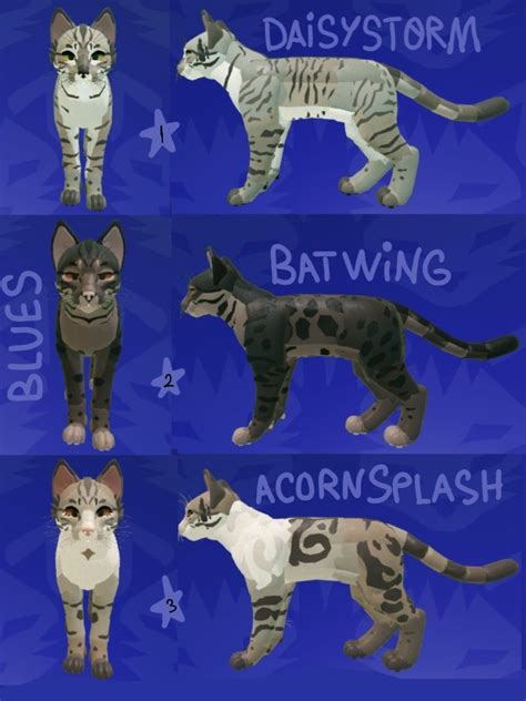 realistic morphs wcue   warrior cats games warrior cats warrior cat oc