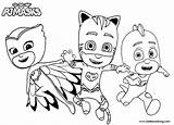 Pj Coloring Masks Pages Catboy Printable Kids Book Colouring Adults Color Print Bettercoloring sketch template