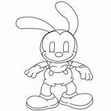 Rabbit Oswald Lucky Template sketch template