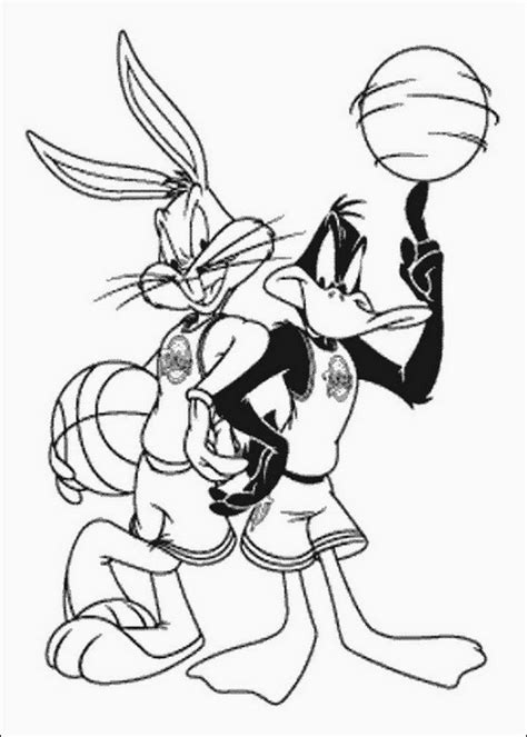 bugs bunny coloring pages team colors