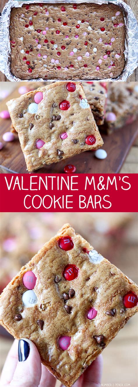 Mandm S Valentine S Day Cookie Bars No 2 Pencil My Recipe Magic