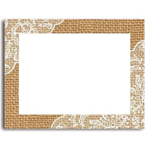 printable blank note cards  envelopes burlap  lace blank