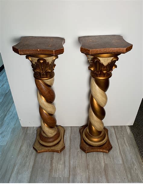 decorative wood pedestals shelly lighting