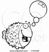 Blowfish Clipart Cartoon Talking Coloring Cory Thoman Vector Outlined Royalty Blow Fishes 2021 sketch template