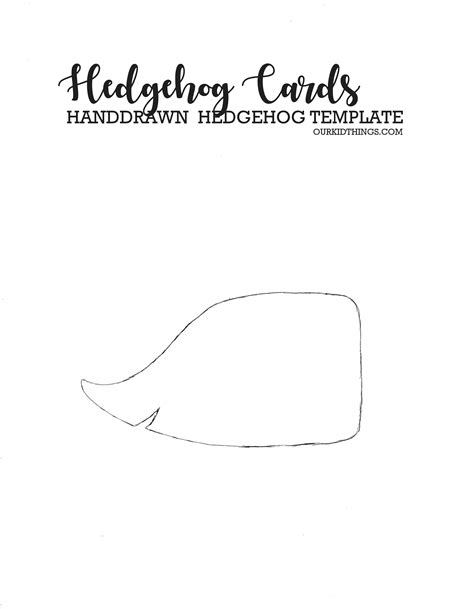 hedgehog template print  kid