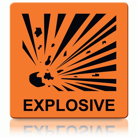 warning signs explosive clipart