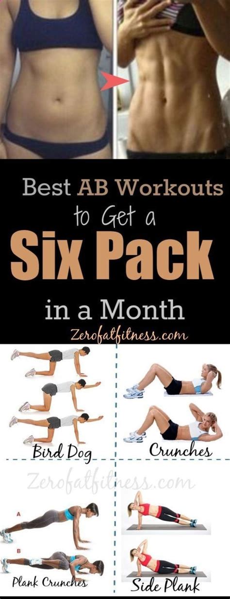 11 Best Ab Workouts To Get A Six Pack Abs In One Month There Are Quite