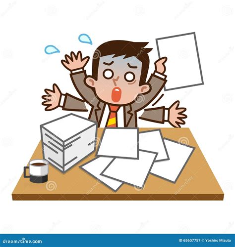 busy businessman stock vector image