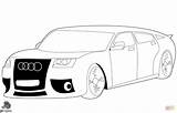 Audi Coloring Car Pages R8 Printable Cars Drawing sketch template