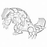 Groudon Sketch Coloring Pages Library Clipart Deviantart sketch template