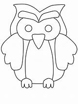 Owl Coloring Pages Printable Cute Clipart Outline Owls Library Kids Cliparts Template Cartoon Hibou Imprimer Clip Popular Gif Gabarit Coloringhome sketch template