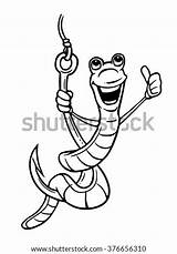 Hook Worm Clip Cartoon Drawing Hookworm Coloring Pages Template Vector Giving Choose Board sketch template