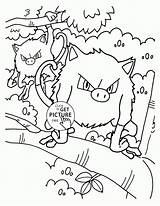 Pokemon Coloring Pages Kids Mankey Wuppsy Drawing Characters Fairy Getdrawings sketch template