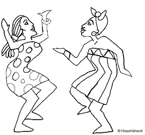 dancing women coloring page coloringcrewcom