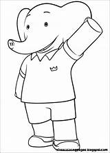 Badou Babar Adventures Coloring Pages Together Addition sketch template