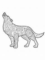 Coloring Pages Wolf Adults Adult Mycoloring Printable Wolves Color Teens sketch template