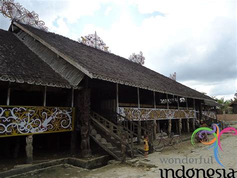 north kalimantan tourism photo gallery rumah adat suku dayak kenyah  desa pampang jpg