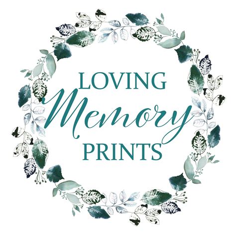 loving memory prints  lovingmemoryprints  etsy