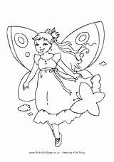Fairy Coloring Pages Plum Sugar Print Baby Tooth Tales Getcolorings sketch template