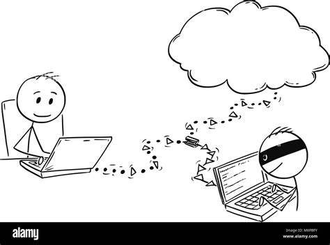 caricature de l homme ou homme d affaires travaillant sur ordinateur