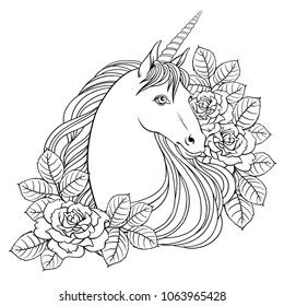 cute rose unicorn cute rose coloring pages  girls img extra
