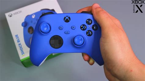 Microsoft Shock Wireless Controller In Blue For Xbox Series X