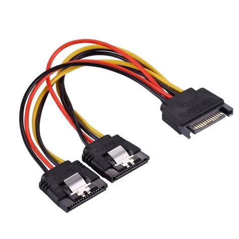 buy cm  pin male     pin female sata power supply extension cable