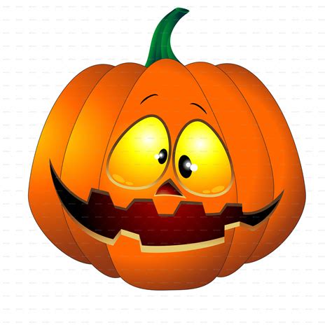 halloween cartoon pumpkins clipart